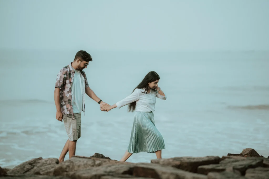Beautiful beach destination wedding moment