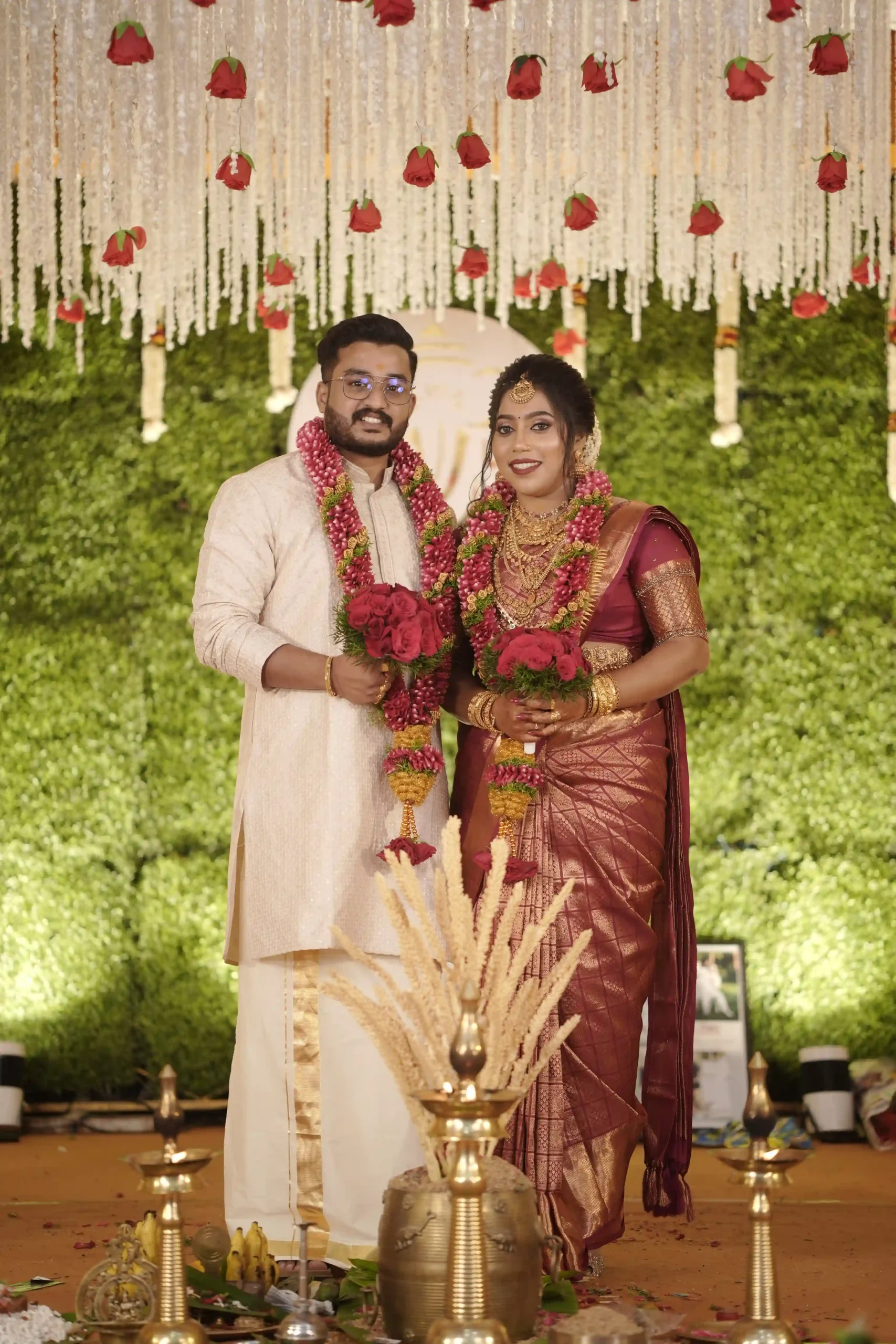 Traditional Hindu wedding ceremony in Thrissur